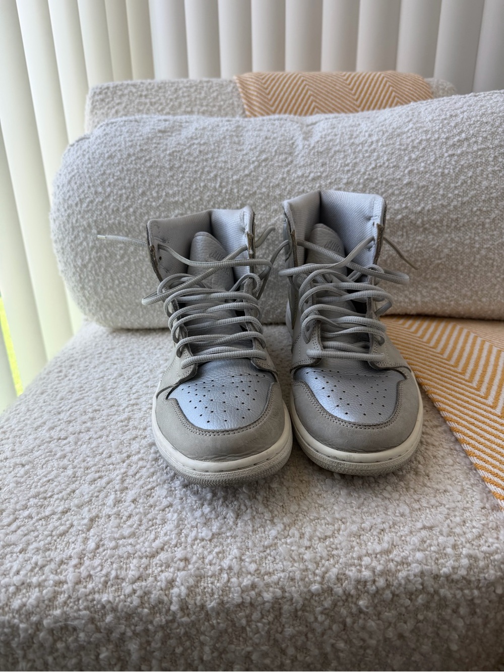 Jordan Japan Men's Light Gray High-Top Sneakers